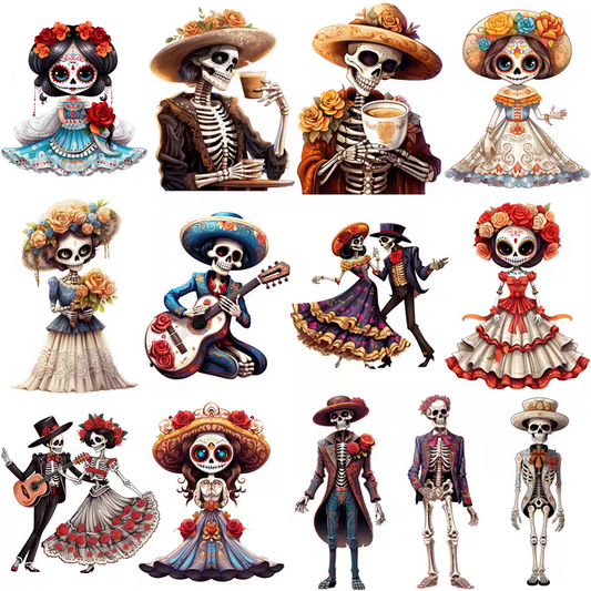 Retro journal sticker decoration, journal stickers, Halloween