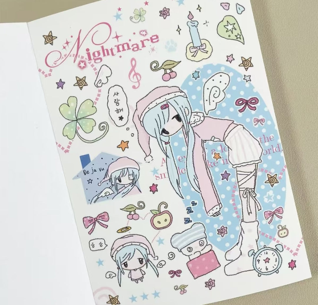 Cute Character Style Planner Sticker Book