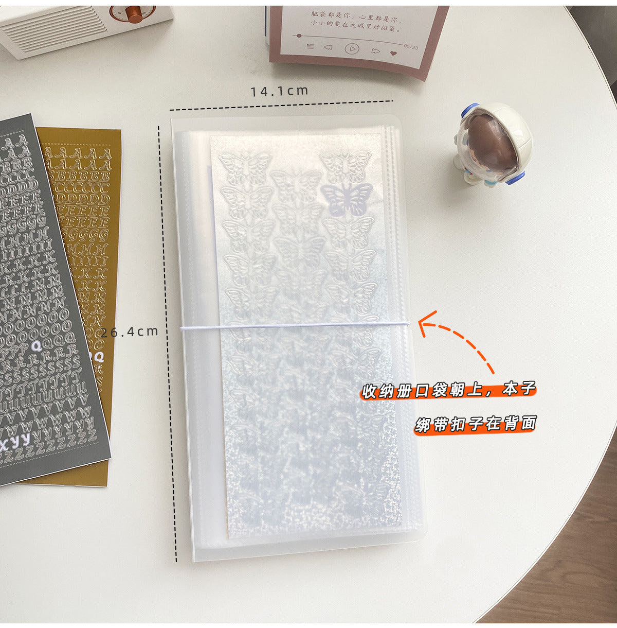 Sticker storage book, large-capacity notebook for washi tape collection, ins style